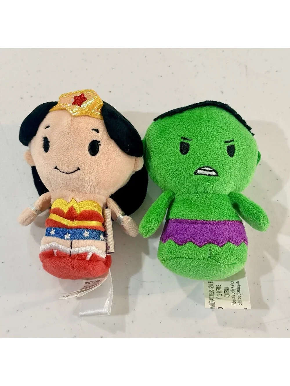 Hallmark Itty Bittys Lot Of 2 DC Comics HULK & WONDER WOMAN
